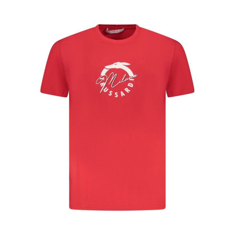 Trussardi Rosso Cotton Men Men's T-Shirt
